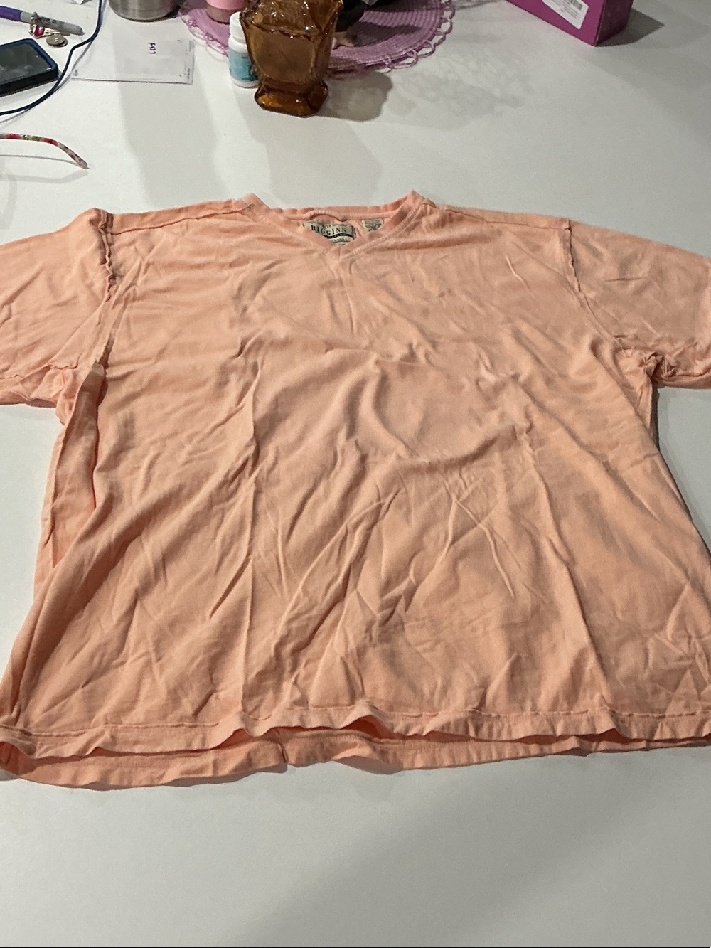 Men's Soft Peach Crewneck T-Shirt
